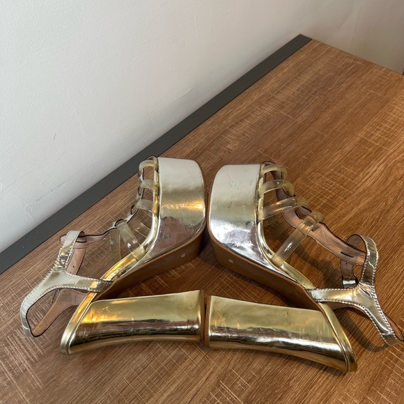 Jeffrey Cambell US 10 Chunky Heels Silver Women - Picture 5 of 7